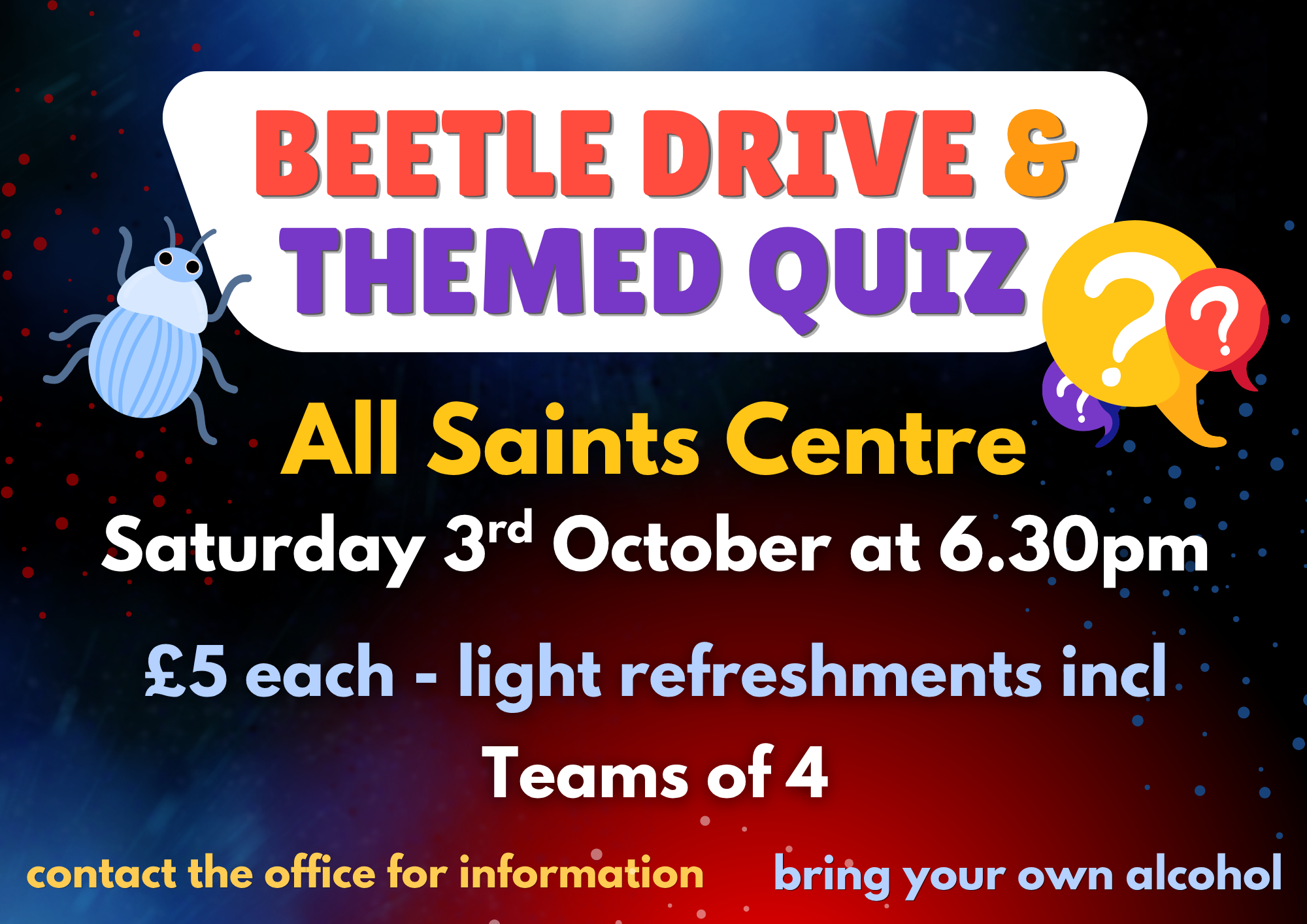 Beetle Drive & Themed Quiz