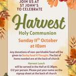 St John's Harvest Holy Communion