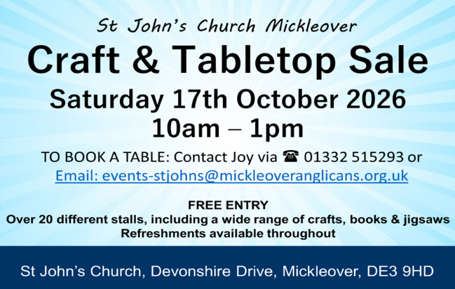Craft & Tabletop Sale