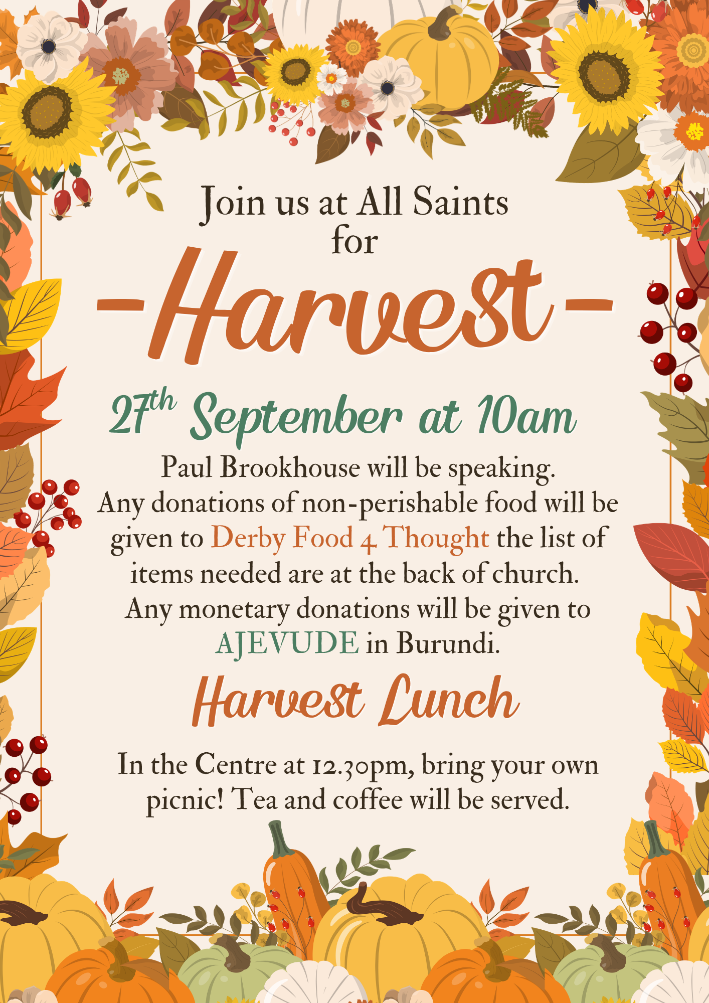 All Saints Harvest and Lunch